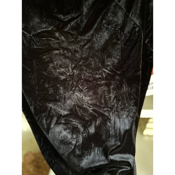 Open Edit NWT Oversized Short Sleeve Stretch Velour Black T-Shirt Size S - Picture 5 of 7